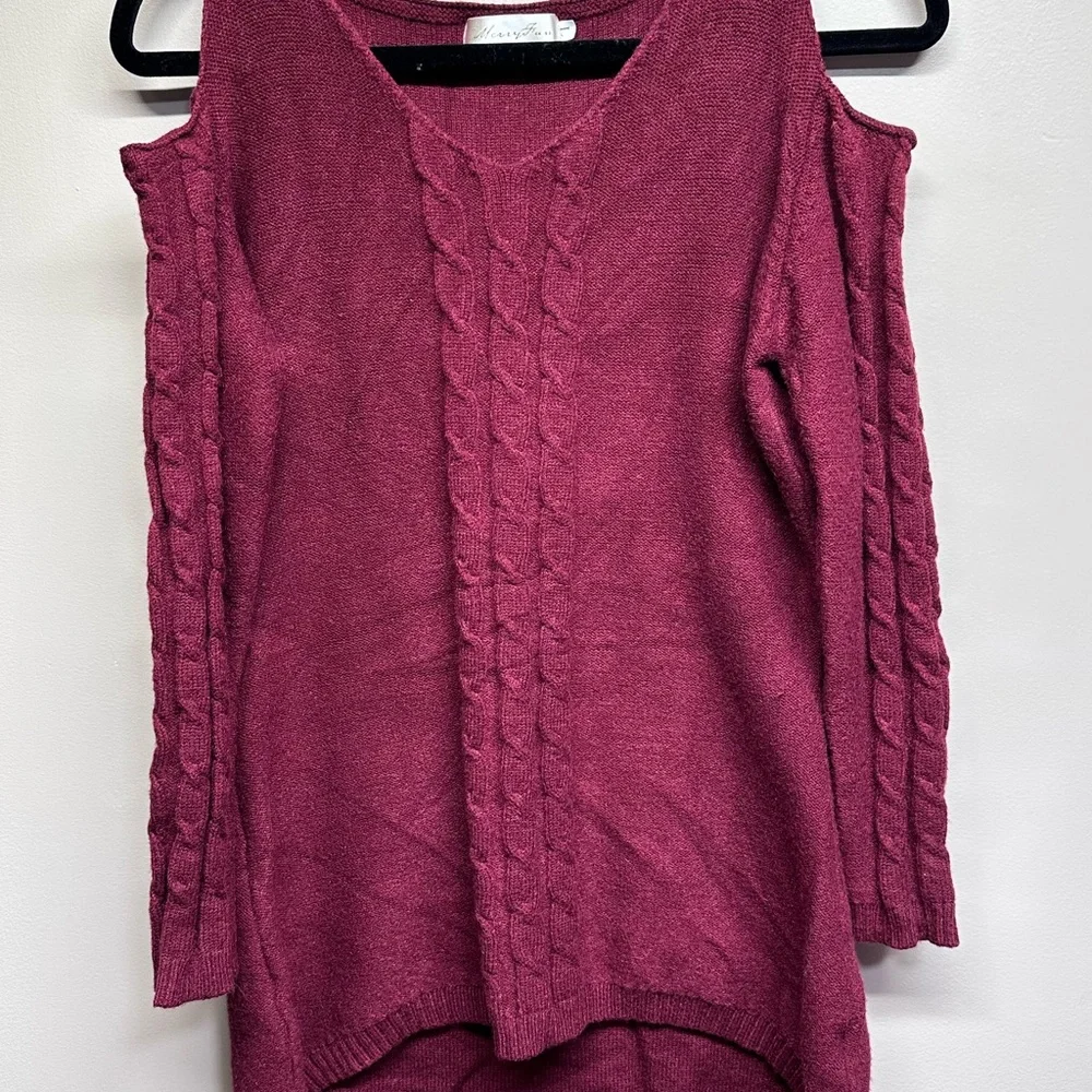 Women's Cable‎ Knit Sweater - Pink